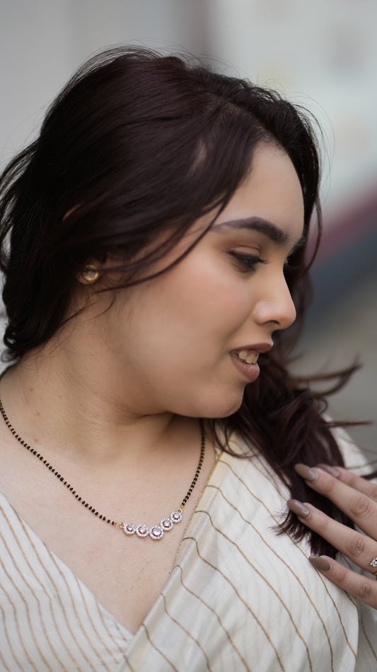 American Diamond Solitaire Mangalsutra