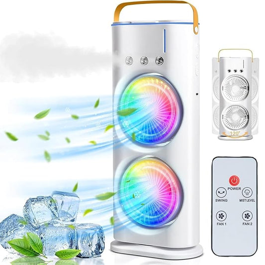 CoolBreeze Pro Portable Double Fan Air Cooler