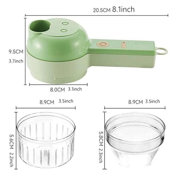 Portable Electric Vegetable Cutter Set