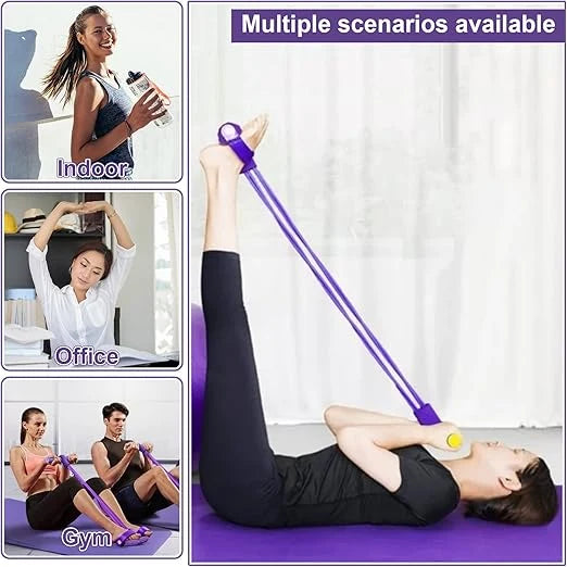 8 tube Multifunction Pedal Resistance Band Trainer