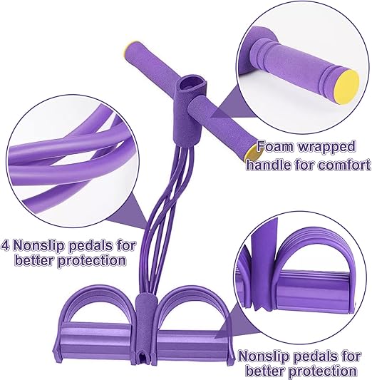 8 tube Multifunction Pedal Resistance Band Trainer
